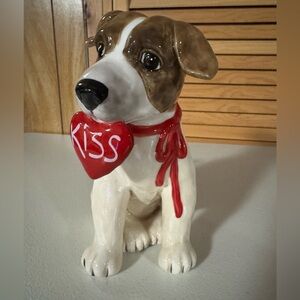 Adorable dog statue… Perfect Valentine’s Day accent